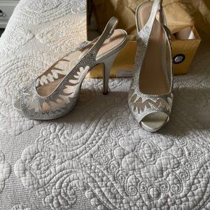 Evening Rhinestone Platform Shoe